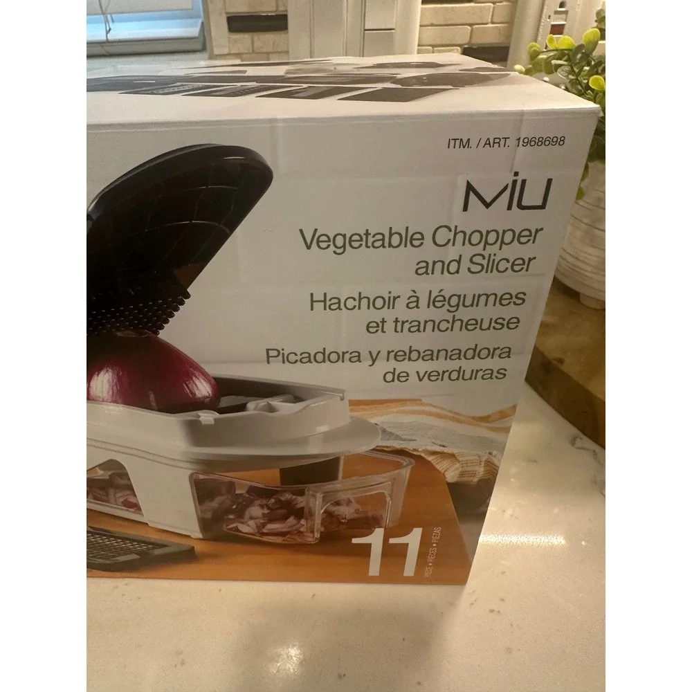 MIU White 11-Piece Vegetable Chopper Slicer Spiralizer‎ Set OS